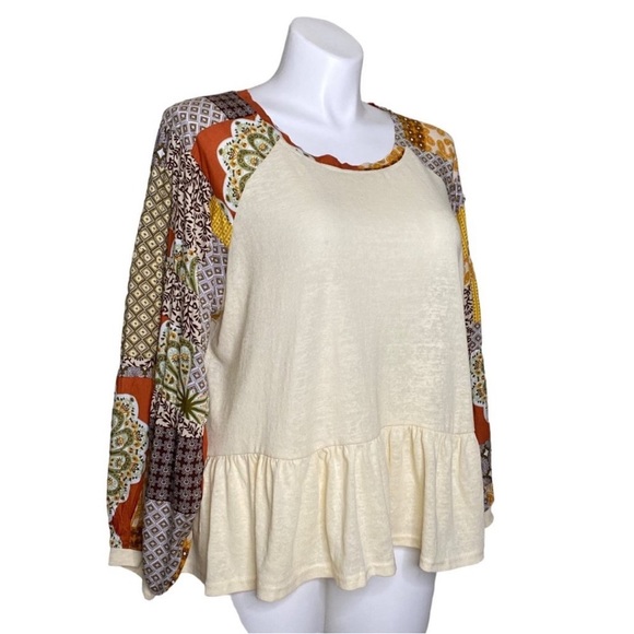 Umgee- 1X Boho long sleeve top - Picture 5 of 11
